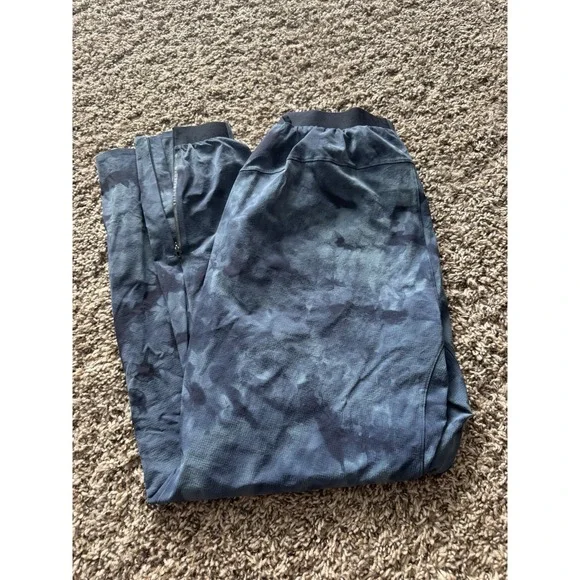 Lululemon Mens Run State Jogger Pants Tidal Dye River Blue Classic Navy Small S - Picture 5 of 10